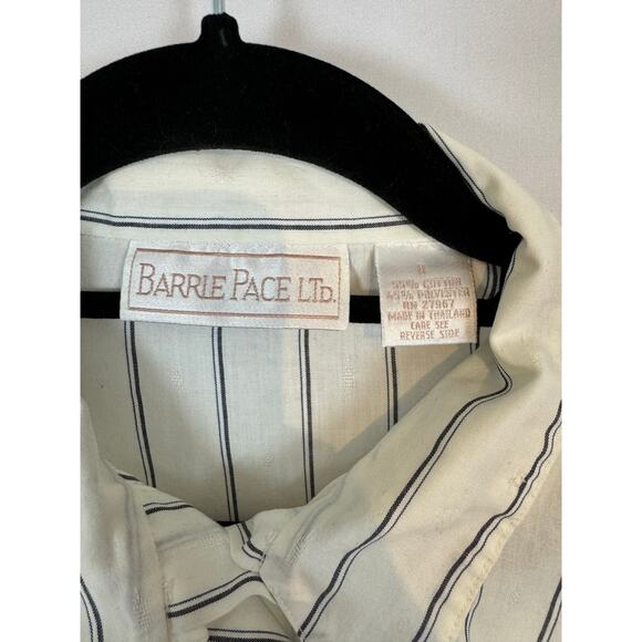 Barrie Pace Ltd. Striped Button-Up Shirt, Long Sleeve, Classic Fit, Size 4 Boho - Picture 3 of 5